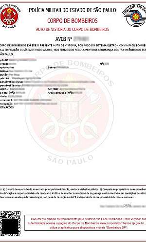 Auto de vistoria do corpo de bombeiros Auto de vistoria do corpo de bombeiros