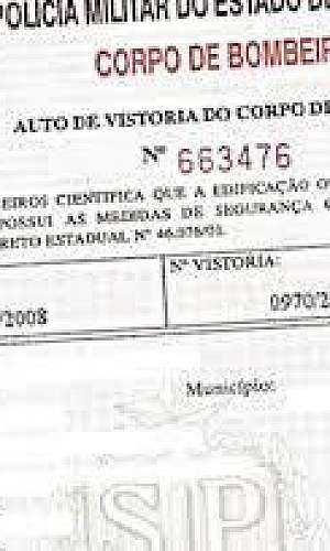 Emissão de avcb sp Emissão de avcb sp